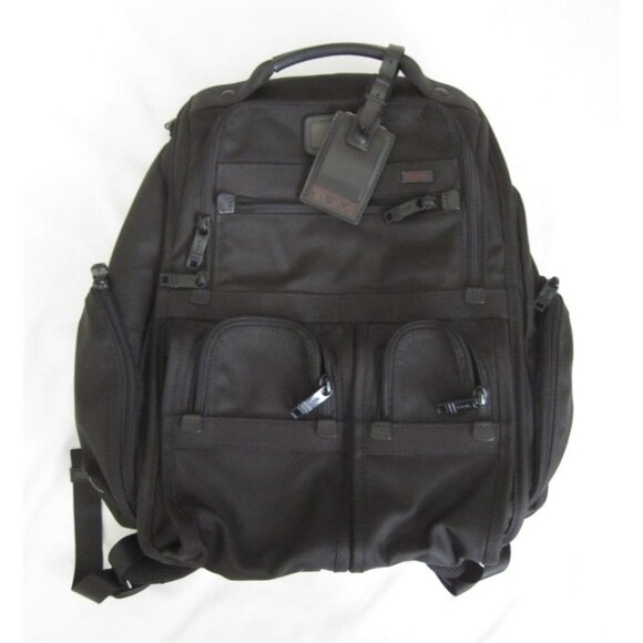 Unisex Tumi Alpha 3 Travel Business Black Back Pack - Picture 1 of 8